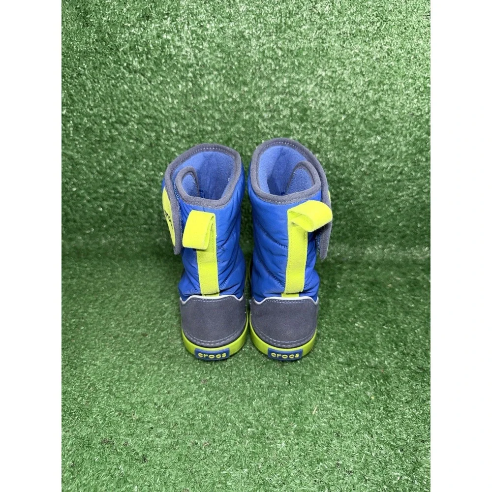 Crocs Toddler Size 11C Lodge Point Rain Boots Waterproof Walking Comfort Slip On